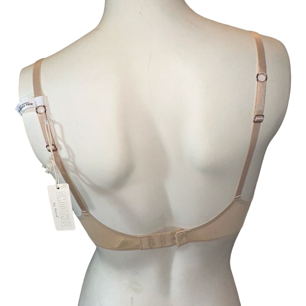 Smoothez by Aerie Bra Balconette Coverage Unlined Underwire Nude 36C - Picture 2 of 2